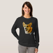 Corgi Dogかわいいコーギーの子犬の所有者 Tシャツ (正面フル)