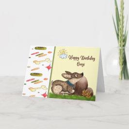 Corgi Dogのペット誕生日カード。 カード