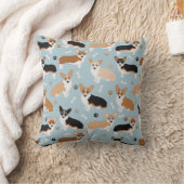 Corgi Dogの手と骨 クッション (ブランケット)