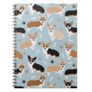 Corgi Dogの手と骨 ノートブック