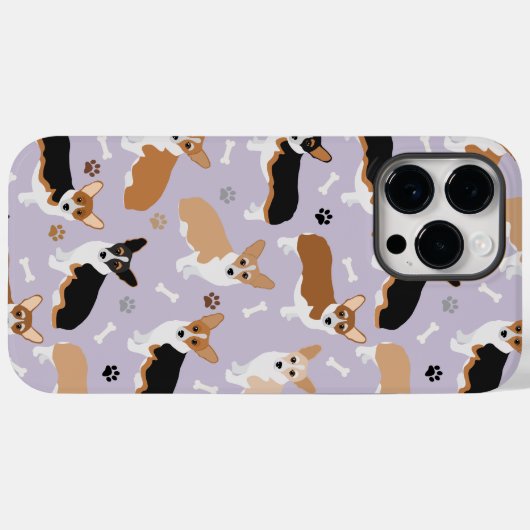 Corgi Dogの手と骨 Case-Mate iPhoneケース (裏面 (横))