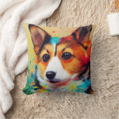 Corgi Dogペットかわいい愛らしい動物コンパニオン クッション (ブランケット)