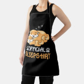 Corgi Dog公式スリープシャツ眠っている子犬Corgi エプロン (インサイチュ)