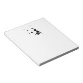 Corgi Dog白黒インクスケッチ ノートパッド (アングル)