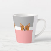Corgi Dog 「ブーを覗く」 | カフェラテマグ (右)
