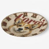 Corgi Dog ペーパープレート (アングル)