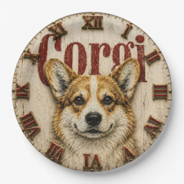 Corgi Dog ペーパープレート