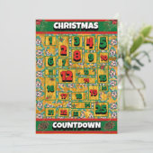 Corgi Dog Countdownクリスマスアドベントカレンダー シーズンカード (スタンド正面)