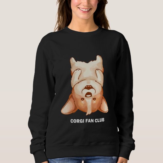 Corgi Dog Cute Playful Puppy Corgi Lover スウェットシャツ (正面)