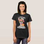 Corgi Dog I Love My Corgi Tシャツ (正面フル)