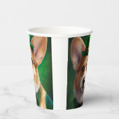 Corgi Dog in St. Patrick's Day Dress 紙コップ (右)