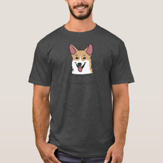 Corgi Dog In The Pocket Cute Dog Pocket Welsh Corg Tシャツ
