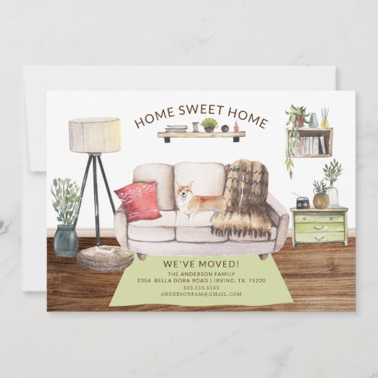 Corgi Dog Moving発表 招待状 (正面)