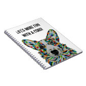 Corgi Dog Notebook 6.5" x 8.75" ノートブック (右側)