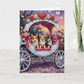 Corgi Dog Valentine's Day  カード (正面)
