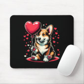Corgi Dog Valentine's Day Dog Owner Valentine マウスパッド (マウス)