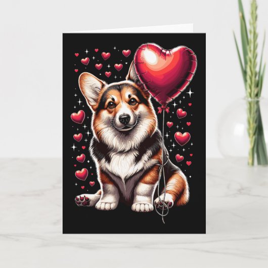 Corgi Dog Valentine's Day Dog Owner Valentine 1  カード (正面)