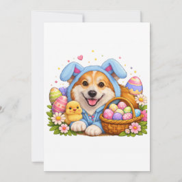 Corgi Easter Card シーズンカード