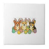 Corgi Easter T-Shirt_1 タイル (正面)