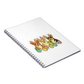 Corgi Easter T-Shirt_1 ノートブック (右側)