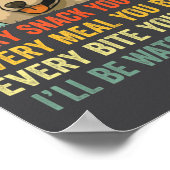 Corgi Every Snack You Make Ill Be Watching Dog  ポスター (角)