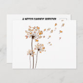 Corgi Flower Fly Dandelion Shirt Cute Dog Lover 案内ポストカード (正面/裏面)