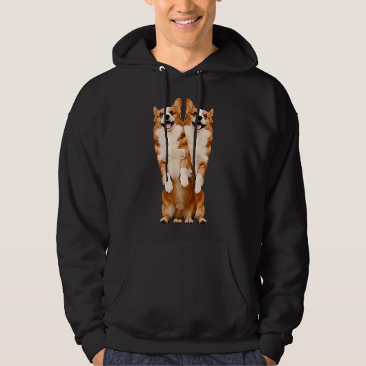 Corgi Friends  354 パーカ (正面)