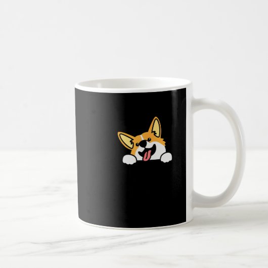 Corgi Funny Elements Of Hapness Corgi Dog Lover コーヒーマグカップ (右)