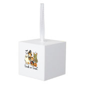 corgi halloween costume  キューブオーナメント (裏面アングル)