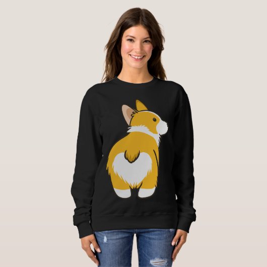 Corgi Heart Butt     スウェットシャツ (正面フル)