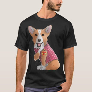 Corgi I Love Mom Tattoo Dog おもしろい Mother's Day Gif Tシャツ