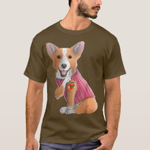 Corgi I Love Mom Tattoo Dog おもしろい Mother's Day T-S Tシャツ