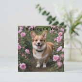 Corgi In The Pink Roses,あなたの考えカード (スタンド正面)