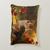 Corgi in the Roses I アクセントクッション (裏面(縦))