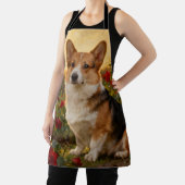 Corgi in the Roses II エプロン (インサイチュ)