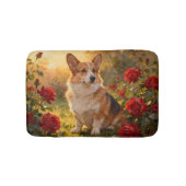 Corgi in the Roses III バスマット (正面)