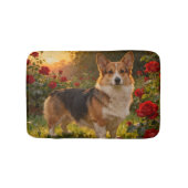 Corgi in the Roses IV バスマット (正面)