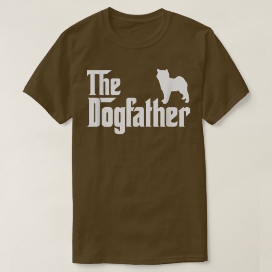 corgi inu DogFather Funny Dog Dad  Tシャツ (デザイン正面)