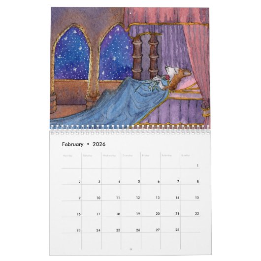 Corgi Joyカレンダー – 生活を楽しむcorgi犬 カレンダー (2月 2026)