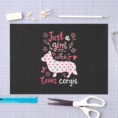 Corgi Just A Girl Corgis Gift 薄葉紙 (クラフト)