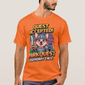 Corgi Knight - BarkQuest RPGアドベンチャーピクセルアート Tシャツ (正面)