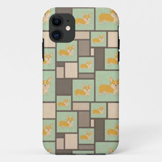 Corgi Kraft予測できなプレゼント贈り物ラップ Case-Mate iPhoneケース (裏面)
