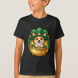 Corgi Leprechaun Pot of Gold St. Patrick’s Day T Tシャツ