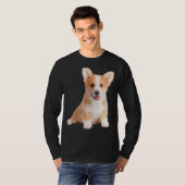 Corgi Loveは犬の母パパ子犬ペット女性男子供 Tシャツ (正面フル)