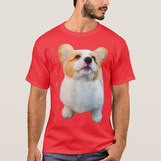 Corgi  Love Is Dog Mom Dad Tee Puppy Pet Women Men Tシャツ