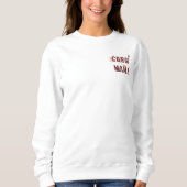 Corgi Mama Aesthetic Typography Cozy Sweatshirt スウェットシャツ (正面)