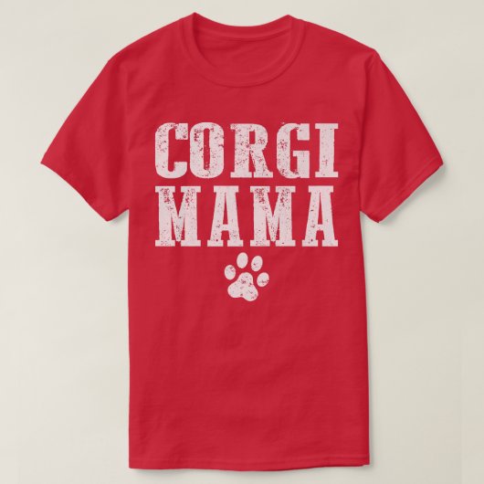 Corgi Mama Animal Cute Dog Mom361 Tシャツ (デザイン正面)