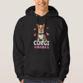 Corgi Mama With A Dog パーカ (正面)