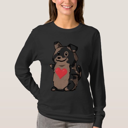 Corgi Mix愛 Tシャツ (正面)