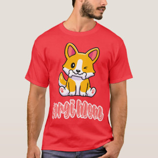 Corgi Momかわいい犬を育てる犬の恋人ギフト Tシャツ